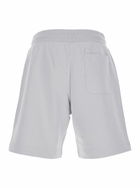 Parajumpers cairo Grey Shorts With Drawstring Waist And Logo Patch On The Front In Cotton Blend Man