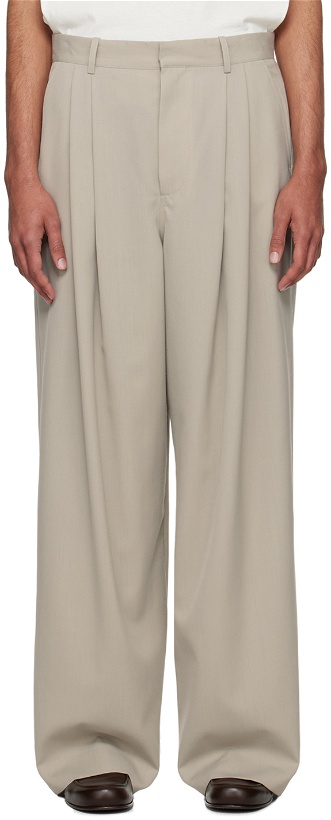 Photo: The Row Gray Berto Trousers