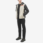 Comme des Garçons Play x K-Way Full Zip Block Colour Jacket in Beige/Black