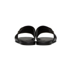 Balenciaga Black Oval BB Flat Sandals