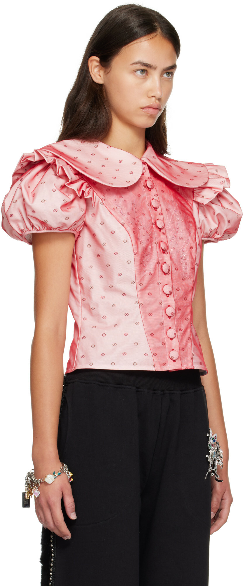 Chopova Lowena Red Swoon Blouse