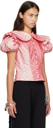 Chopova Lowena Red Swoon Blouse
