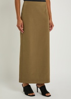 Nanushka Nya Paper-jersey Maxi Skirt Brown