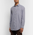 Sid Mashburn - Slim-Fit Checked Cotton-Twill Shirt - Blue