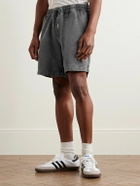 Corridor - Straight-Leg Garment-Dyed Cotton-Jersey Drawstring Shorts - Black