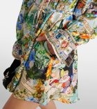 Camilla Printed silk shirt dress