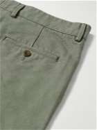 Sid Mashburn - Slim-Fit Garment-Dyed Cotton-Twill Chinos - Green