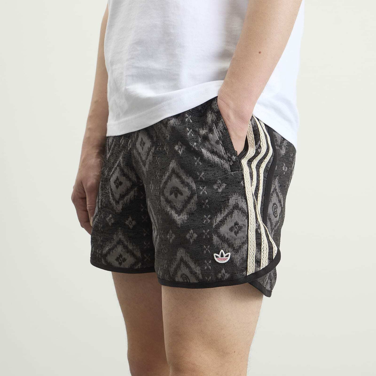 Adidas Men's Clot Ikat Short By Edison Chen in Carbon