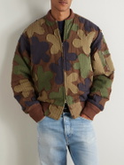 Kardo - Max Embroidered Appliquéd Cotton-Seersucker Bomber Jacket - Green