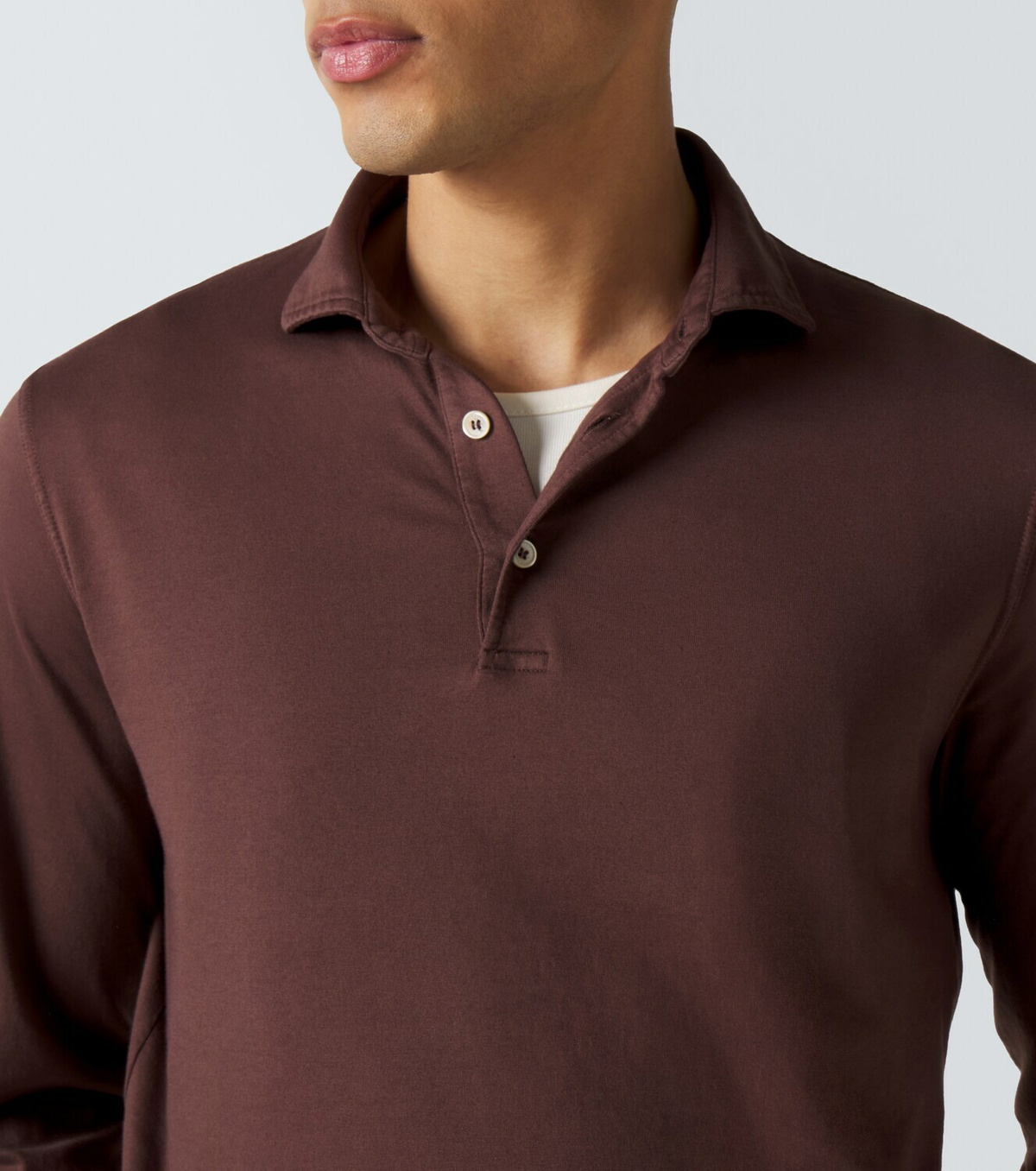 Fedeli Cotton piqué polo shirt
