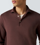 Fedeli Cotton piqué polo shirt