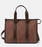 Etro Bauletto Large paisley canvas tote bag