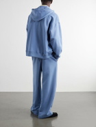 The Elder Statesman - Cotton-Jersey Zip-Up Hoodie - Blue