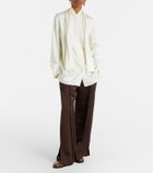 Jil Sander Tangle leather loafers