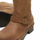Visvim Men's Folk Buckle Ankle Boot in Brown