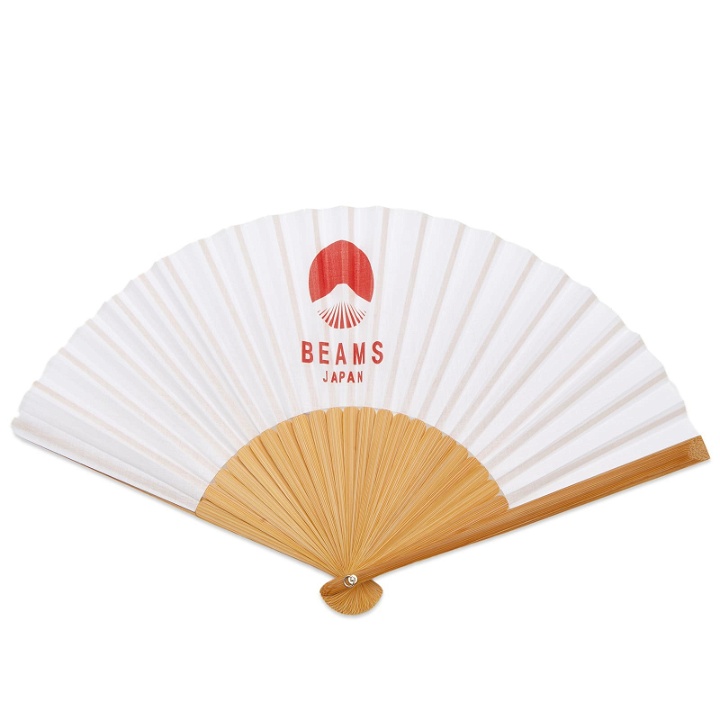 Photo: BEAMS JAPAN Folding Fan in White