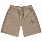 Calvin Klein Men's Monologo Mineral Dye Short in Shitake