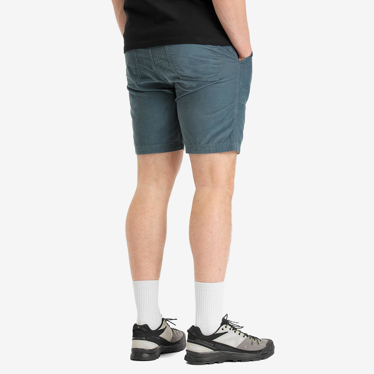 Napapijri Men's Corduroy Belted Shorts in Stormy Weat Gr