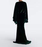 Taller Marmo Draped velvet gown