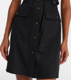 Burberry Belted wool shirt dress