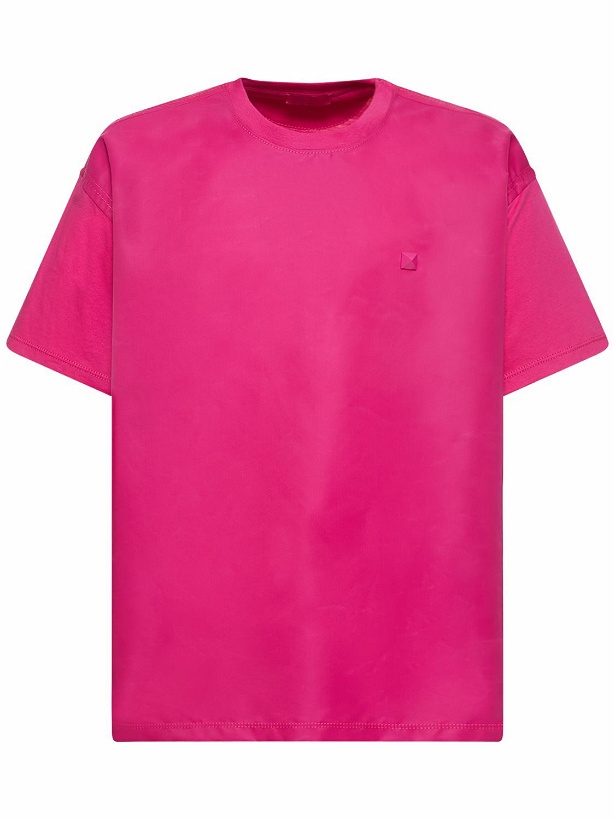 Photo: VALENTINO - Oversized Cotton Blend T-shirt