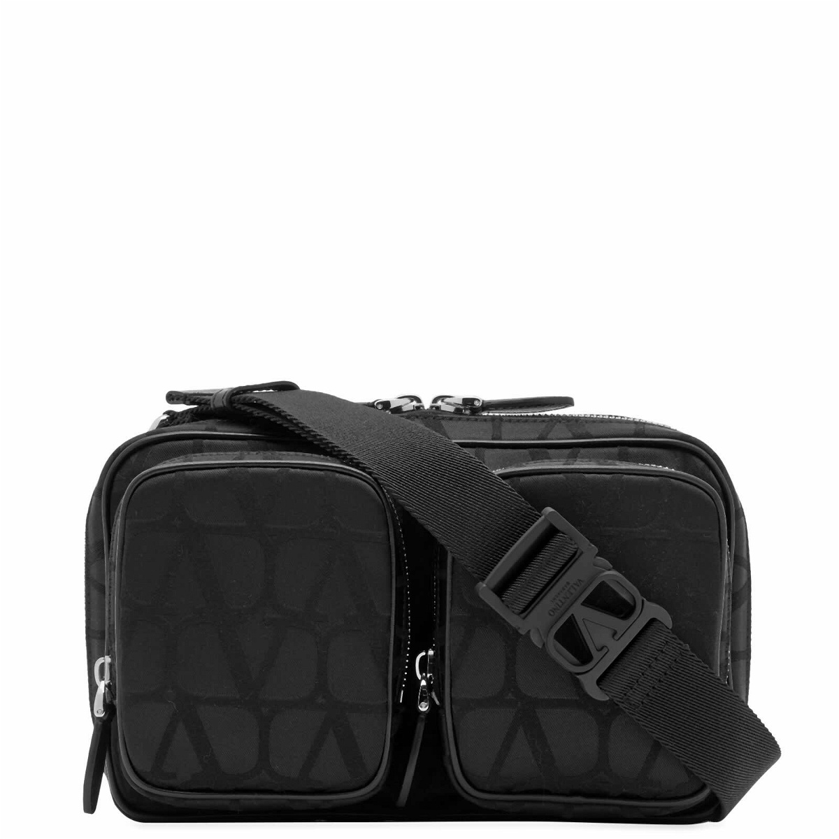 Photo: Valentino Men's Nylon Camera Bag in Black
