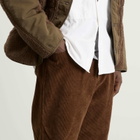 FrizmWORKS Men's Corduroy Wide One Tuck Pants in Brown