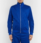 Givenchy - Logo-Jacquard Fleece-Back Tech-Jersey Track Jacket - Men - Blue