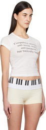 Praying White 'Compulsive' Baby T-Shirt