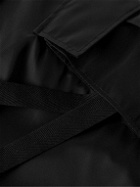 Sacai - Wide-Leg Belted Nylon Cargo Shorts - Black