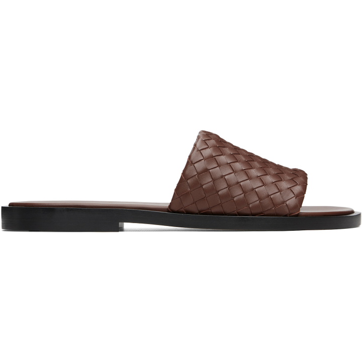 Photo: Bottega Veneta Brown Elio Sandals