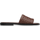 Bottega Veneta Brown Elio Sandals