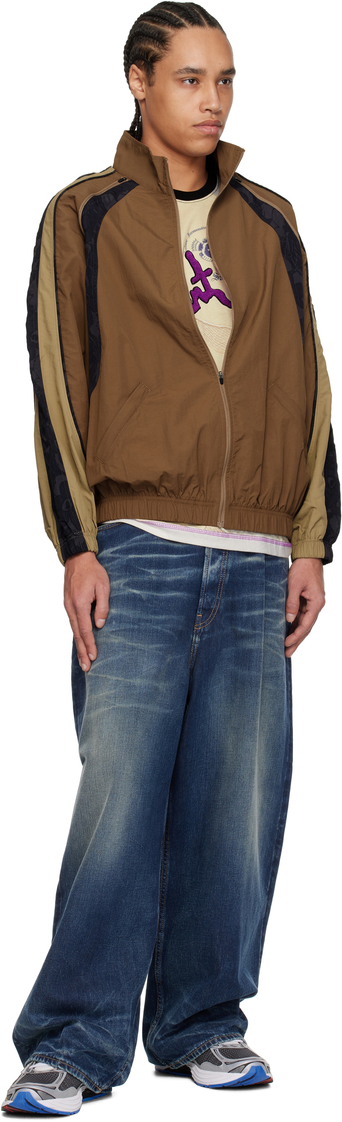 Perks and Mini Brown Lunacy Tracktion Zip-Off Jacket