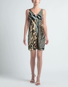 Manila Grace Womens Mini dress in Beige