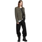 Rick Owens Grey JMF Cropped Blazer