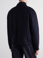 NN07 - Arlo 8447 Wool-Blend Felt Jacket - Blue