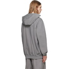 Rick Owens Gray Tower Heavy Jersey Hoodie
