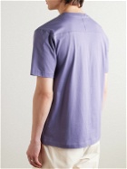 Norse Projects - Johannes Logo-Embroidered Organic Cotton-Jersey T-Shirt - Purple
