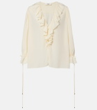 Chloé Ruffled silk blouse