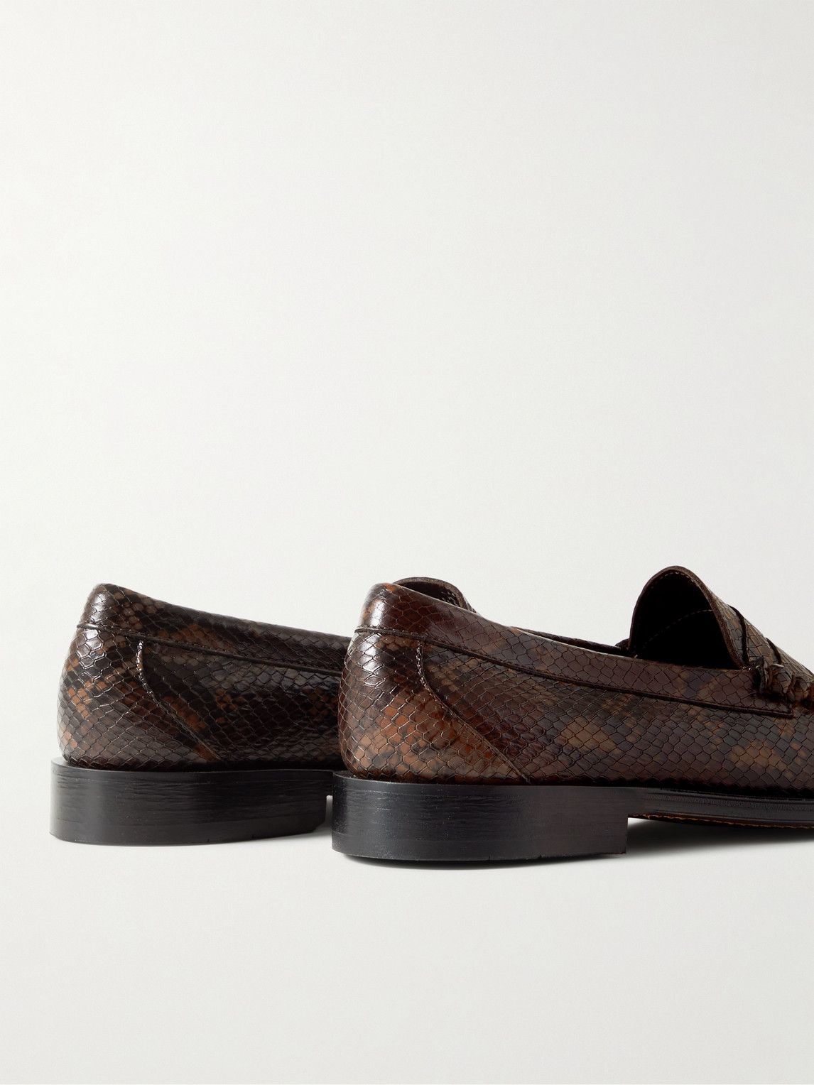 G.H. Bass & Co. - Weejun Heritage Larson Snake-Effect Leather