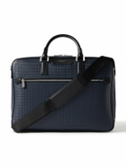 Serapian - Leather-Trimmed Logo-Embossed Stepan Coated-Canvas Briefcase