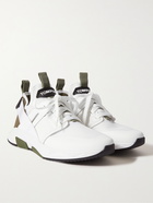 TOM FORD - Jago Neoprene, Suede and Mesh Sneakers - White