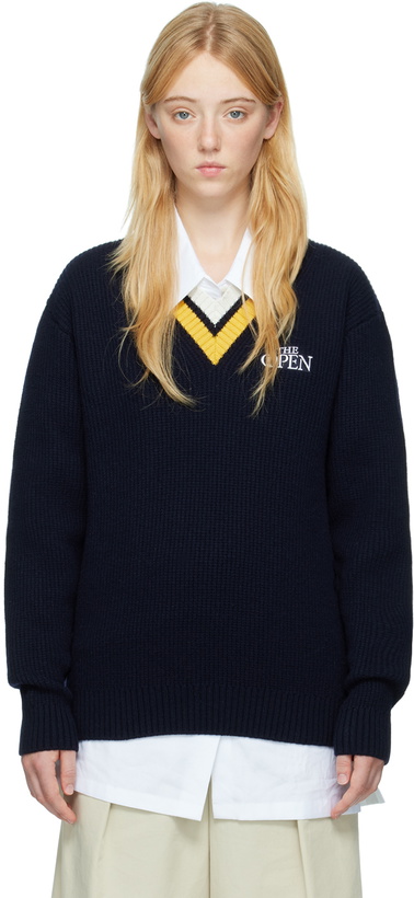 Photo: Manors Golf Navy Patch Sweater