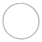 Ugo Cacciatori Silver Tiny Chain and Cable Collier Necklace