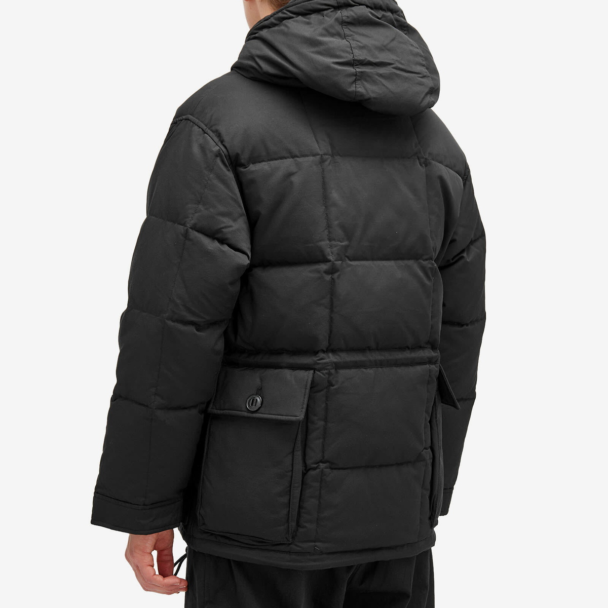 FrizmWORKS Men's Down Parka Jacket in Black