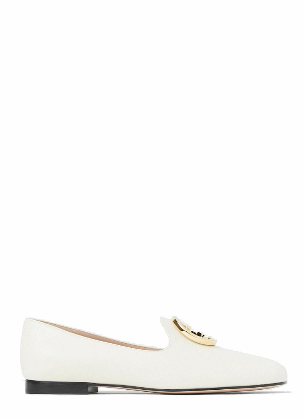 Photo: Gucci - Logo Plaque Loafers in White