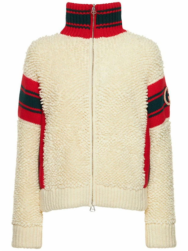 Photo: GUCCI - Exquisite Wool Blend Bomber Jacket
