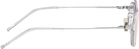 Maison Kitsuné Silver A. Society Edition Hikari Clip-On Sunglasses
