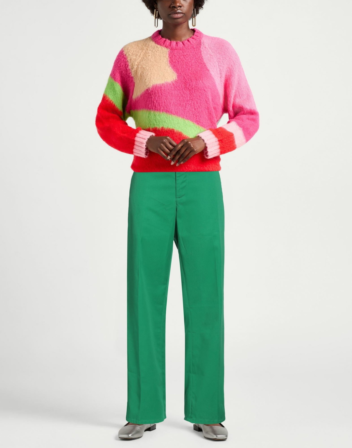 Re/done Womens Pants in Green