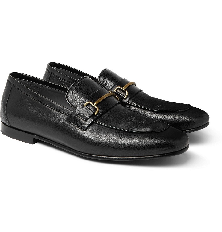 Photo: Dunhill - Chiltern Leather Loafers - Black